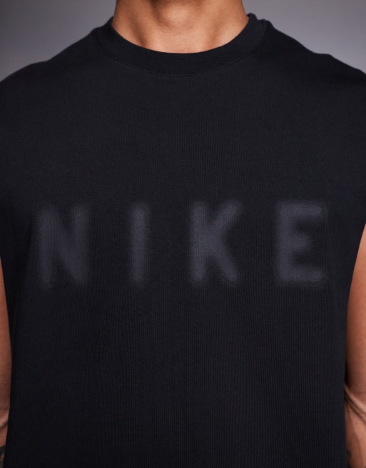 Nike Training - Athletic Club - Tanktop met logo op de borst in zwart, 5 van 5
