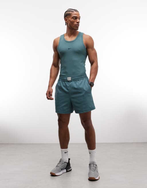 Nike Training – Athletic Club – Zielony prążkowany top bez rękawów, 5 z 5