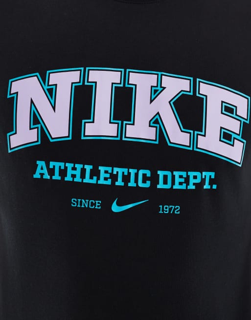 Nike Training Athletic Department graphic t-shirt in black ASOS