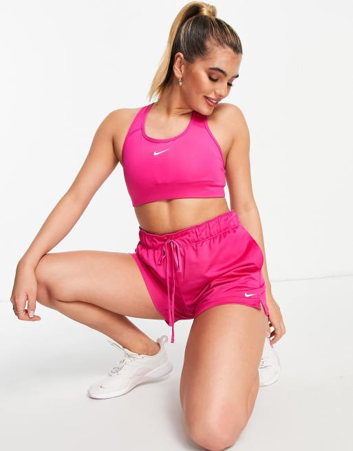 Nike Training Attack Dri-FIT shorts in pink 