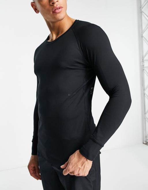 Nike Training Axis Dri FIT ADV long sleeve t shirt in black