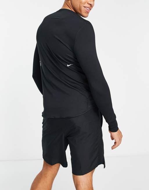 Nike Training One Dri-Fit long sleeve t-shirt in black