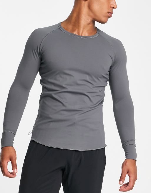 Grey nike cheap gym top