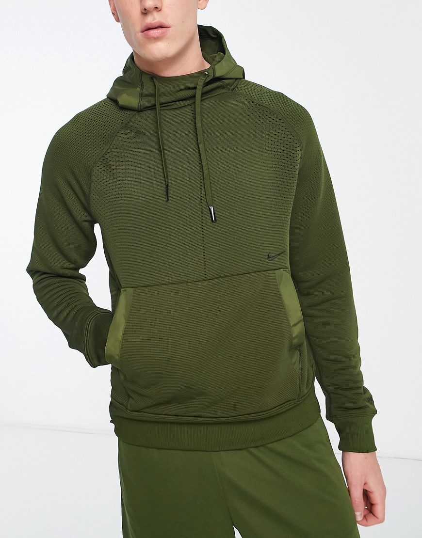 Nike Training Axis Therma-FIT hoodie in khaki-Green