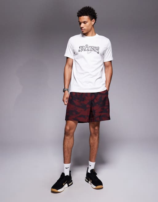 Nike Training back print graphic t-shirt in white, 2 of 5