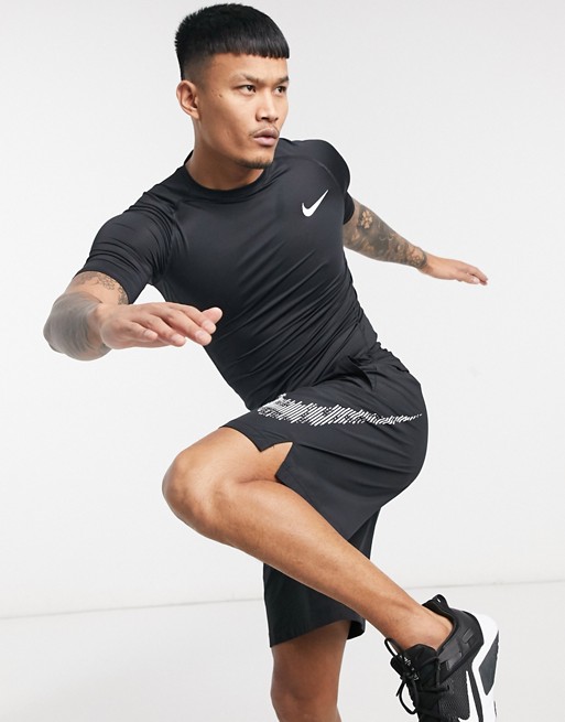 Nike Training baselayer t-shirt in black