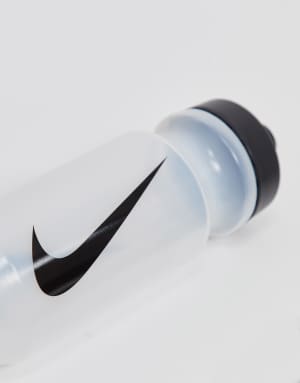 Nike Training Big Mouth 2.0 625ml water bottle in clear with black swoosh