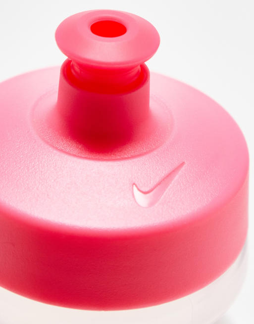 Nike Training - Big Mouth 2.0 - Borraccia trasparente da 625 ml con logo rosa, 3 di 4
