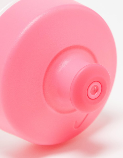 Nike Training - Big Mouth 2.0 - Borraccia trasparente da 625 ml con logo rosa, 4 di 4
