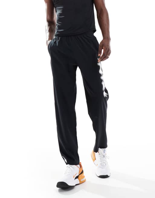 Nike Training blurred swoosh graphic sweatpants in black, 3 of 5