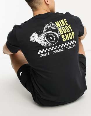 Nike Training Body Shop backprint t-shirt in black