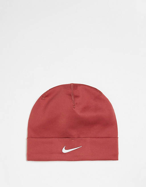 Nike Training - Bonnet unisexe avec revers - Rouge