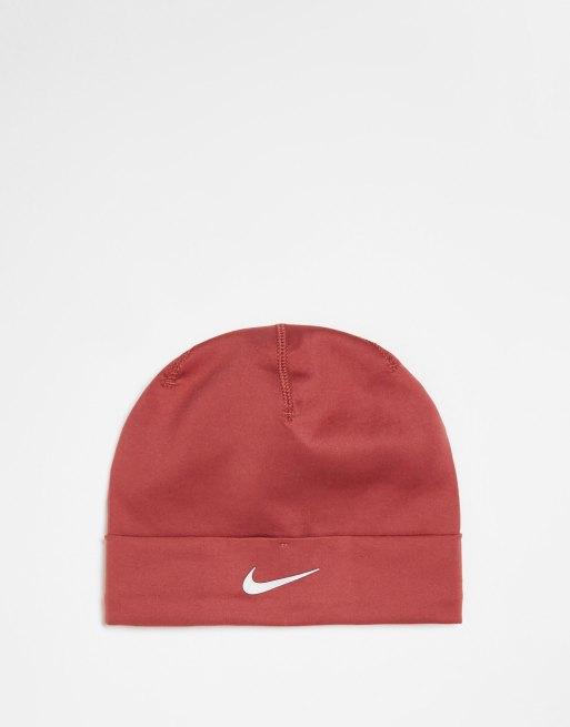 Nike Training - Bonnet unisexe avec revers - Rouge