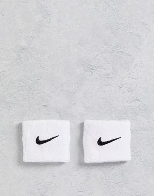 Nike Training - Bracelets-éponges unisexes à logo virgule - Blanc | ASOS