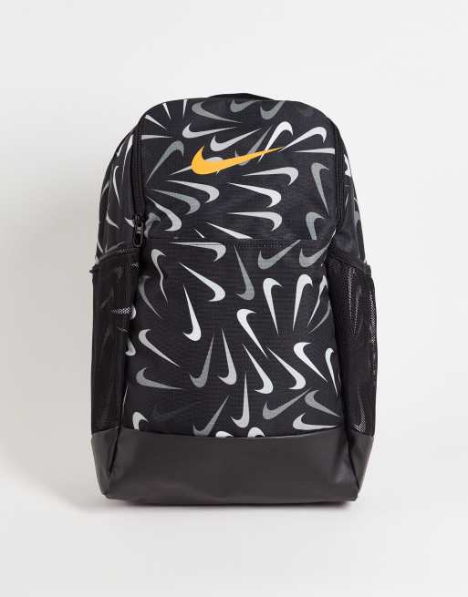 Nike Training Brasilia 9.5 Rugzak met swoosh print in zwart