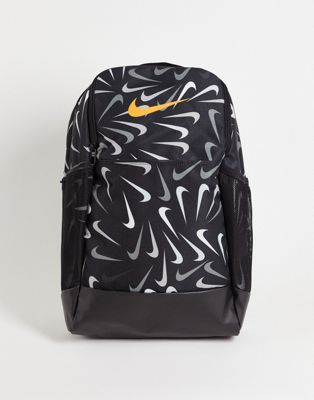 Nike Training Brasilia 9.5 Swoosh printed backpack in black
