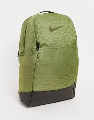 Nike Training Brasilia backpack in khaki
