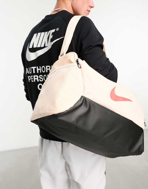 Nike Training Brasilia duffle bag in stone ASOS