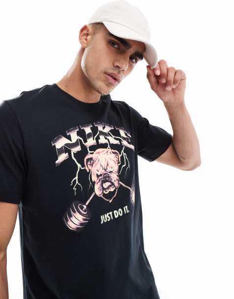 Nike Training Bulldog graphic t-shirt in black
