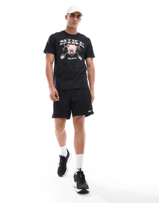 Nike Bulldog Graphic T-shirt In Black