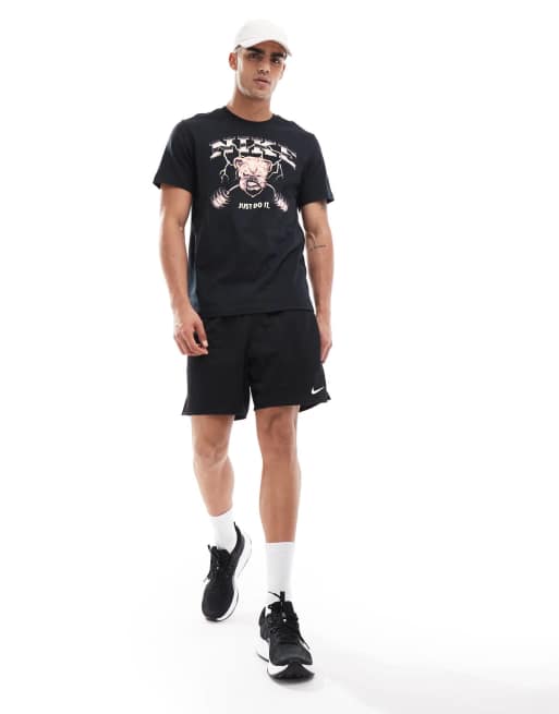 Nike Training Bulldog graphic T-shirt in black