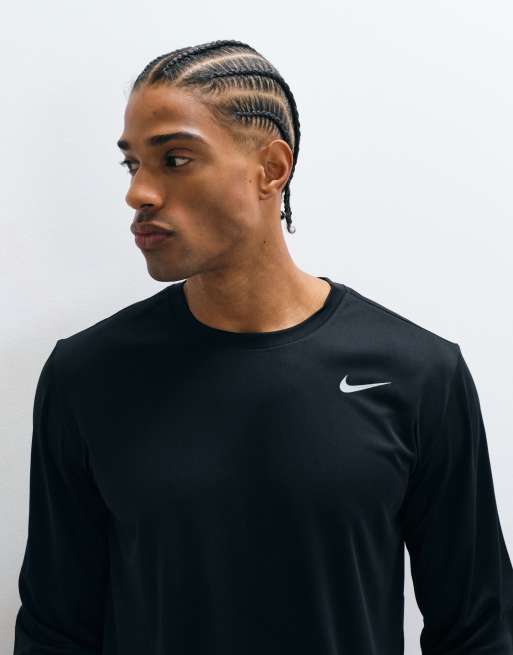 Nike Training - camiseta de manga larga Flex Dri-FIT en negro, 3 de 5