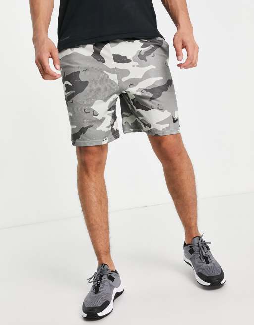 Nike grey best sale camo shorts