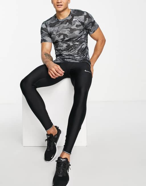 Nike Training - Camo Dri-FIT - T-shirt med print i mørkegrå, 3 af 4
