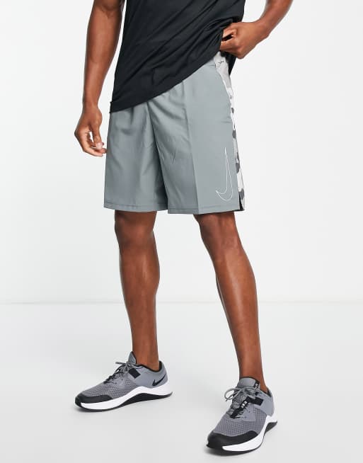 Nike Training - Camo Flex Dri-FIT - Geweven short in grijs