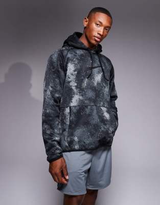 Nike Training Nike Training camo print hoodie in black