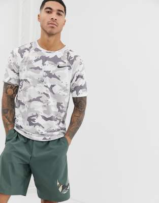 nike training camo t shirt