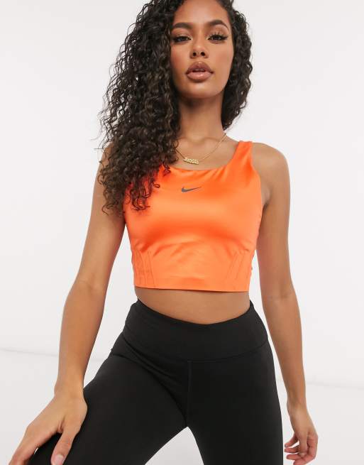 Nike orange store crop top