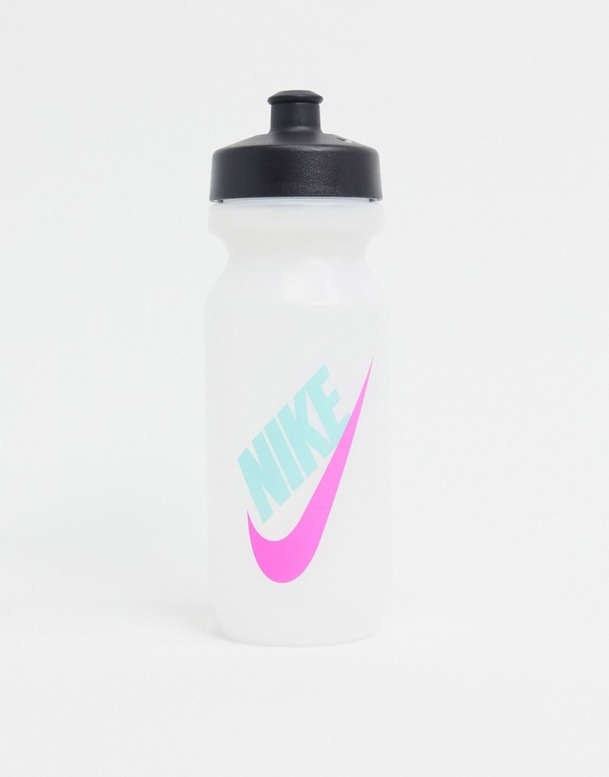 Nike Training clear water bottle with logo and swoosh print
