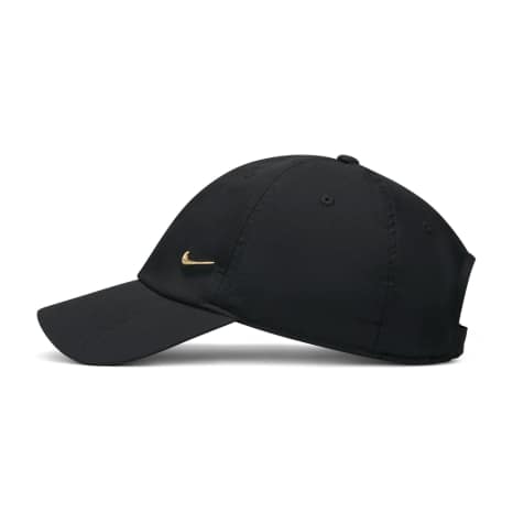 Nike Training Club cap with metallic swoosh in black and gold - view 1