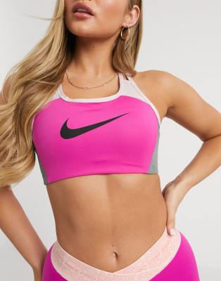 nike colour block bra