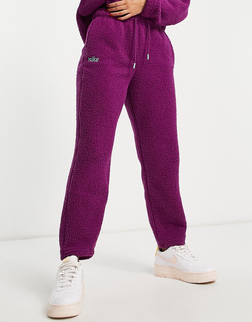 Nike Training Cozy Therma-FIT joggers in purple