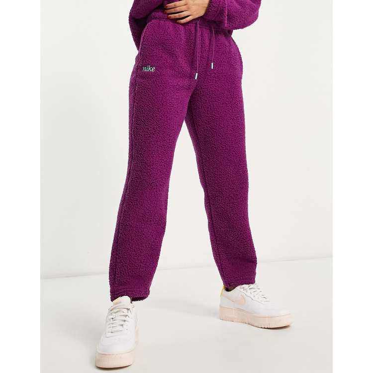  Nike Girl's Lapis Purple/Plum Fog Heather 7/8 Joggers, Cozy  Lightweight Fashion Sportswear/Training Cotton Joggers, Drawstring Waist,  Side Pockets, Tapered Ankle, Style DA1128/Color 430, Size XL: Clothing,  Shoes & Jewelry