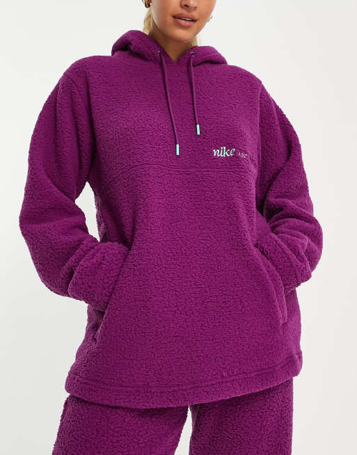 Nike Training cozy therma-fit oversized hoodie in purple