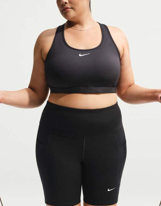 Nike Training Curve High-Waisted 8-Inch Shorts mit Taschen in Schwarz, 4 von 4