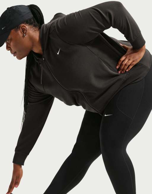 Nike Training Curve One 7/8-Leggings mit hohem Bund und Taschen in Schwarz, 4 von 4