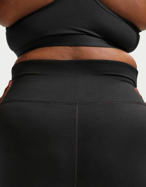 Nike Training Curve One High-Waisted 7/8 Leggings with Pockets in Black, 3 of 4