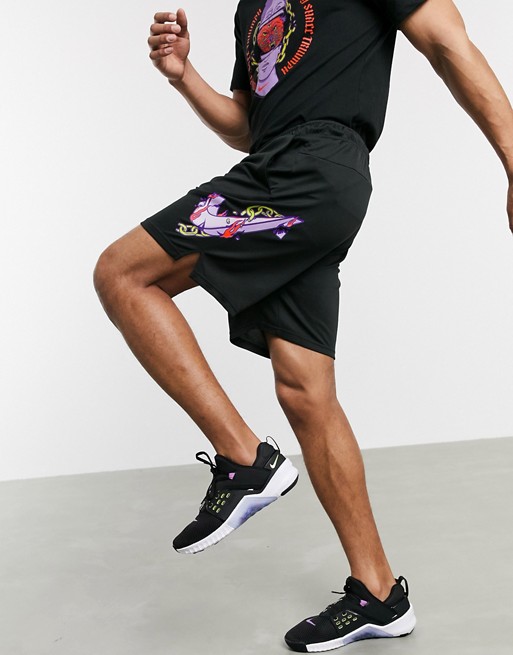 Nike Training David and Goliath shorts in black