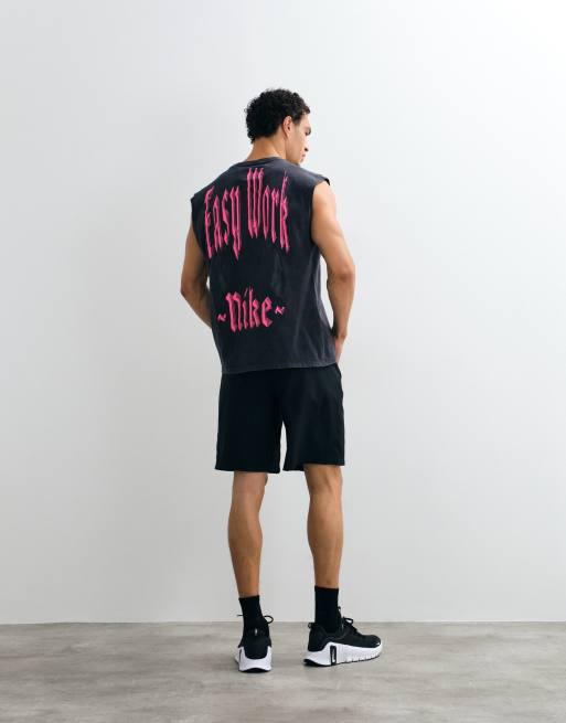 Nike Training débardeur à imprimé graphique noir, 3 de 5