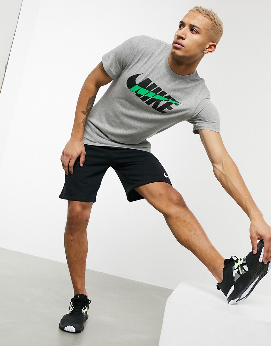Nike Training Dr-Fit logo t-shirt in gray