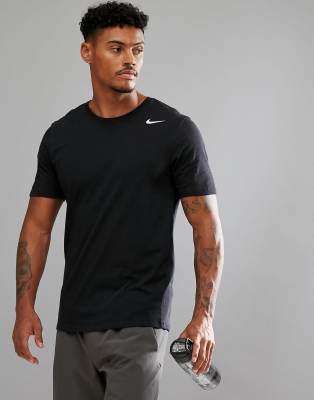 black nike training t shirt