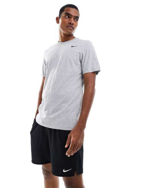 Nike dri fit hot sale grey top