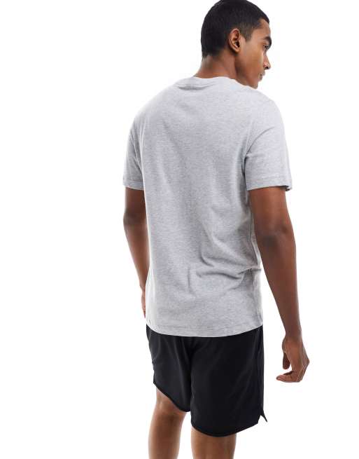 Grey nike dri 2025 fit t shirt