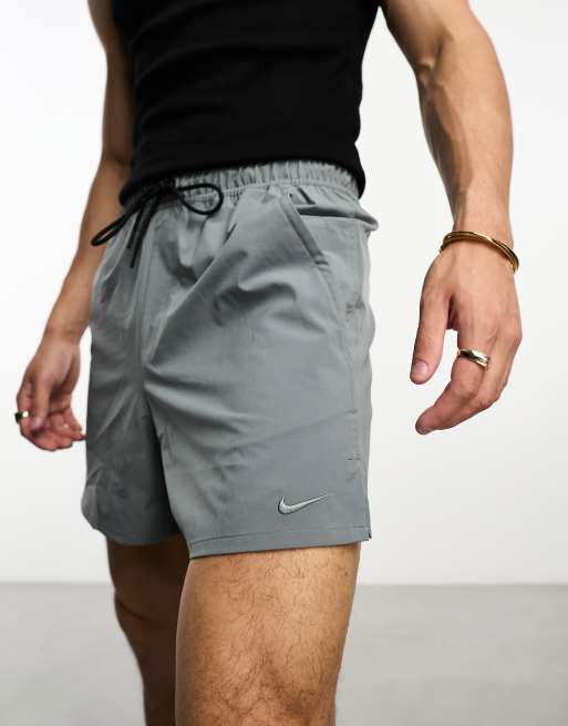 Nike Training Dri FIT 5inch shorts in gray