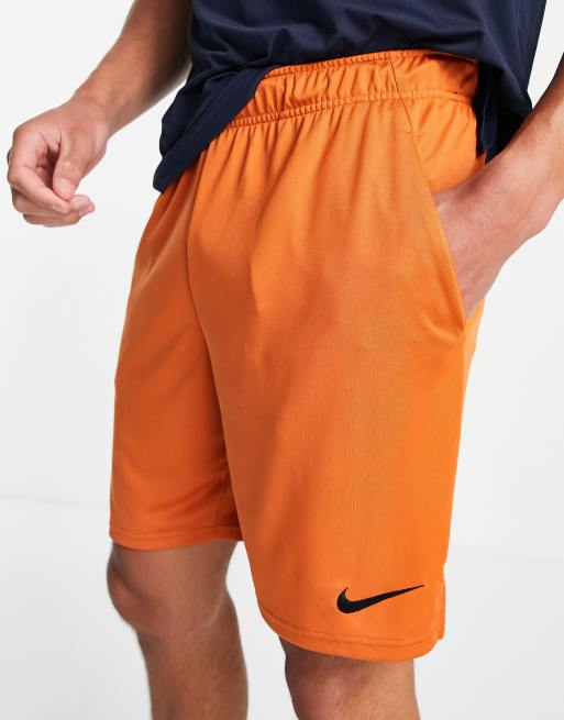 Nike dri shop fit shorts orange