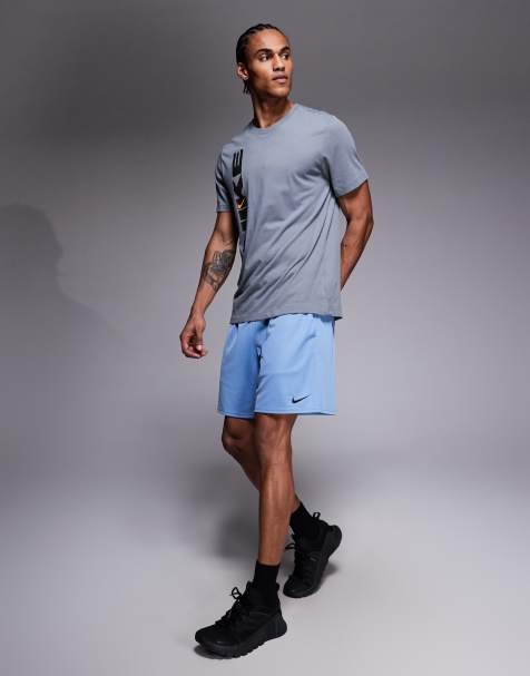 Nike Training Dri-FIT 7-inch shorts in blue - view 1